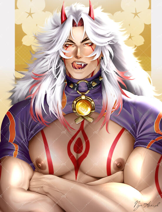 $72 - Half body / full-color render / light nsfw / simple background